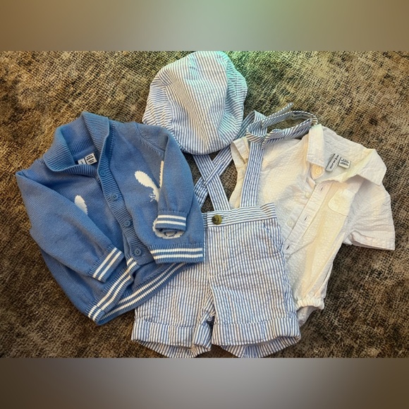 🐰Janie & Jack Easter Outift Set 0-3 Months - Picture 1 of 1